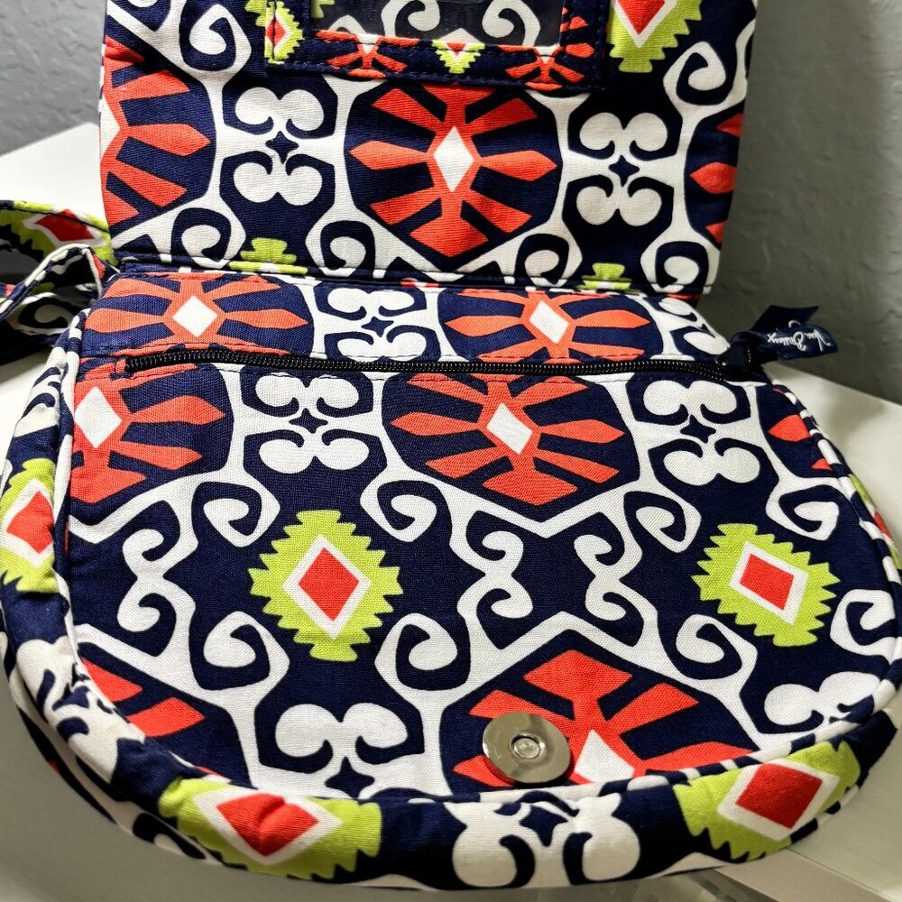 Vera Bradley Sun Valley Little Flap Hipster Crossbody Bag Retired Print - Picture 8 of 12